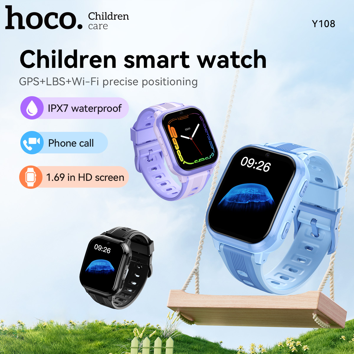 Smartwatch Watches Kids - Детские умные часы HOCO Y108 с