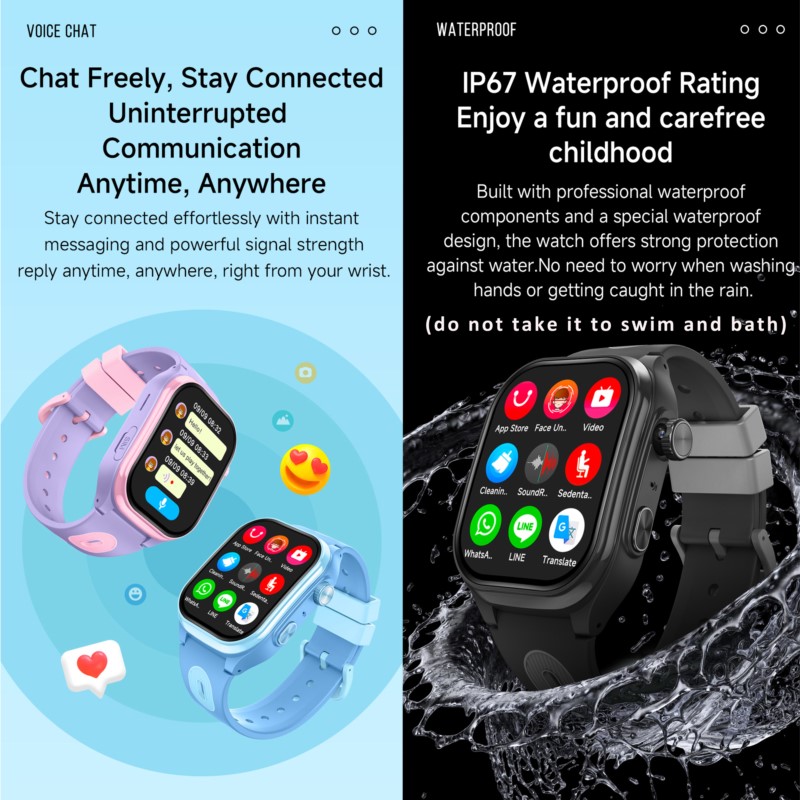 Детские умные часы 4G с HD-экр – обзор и цена Smartwatch Watches Kids