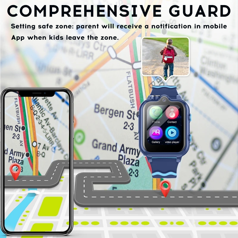 Умные часы Yoateo для детей 4G – обзор и цена Smartwatch Watches For Kids With Gps