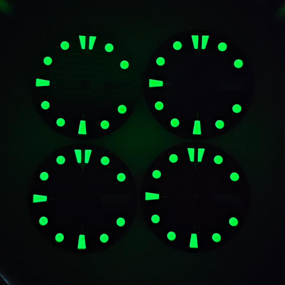 Циферблат NH35, 28,5 мм, зелен – обзор и цена Luminous Dial Face